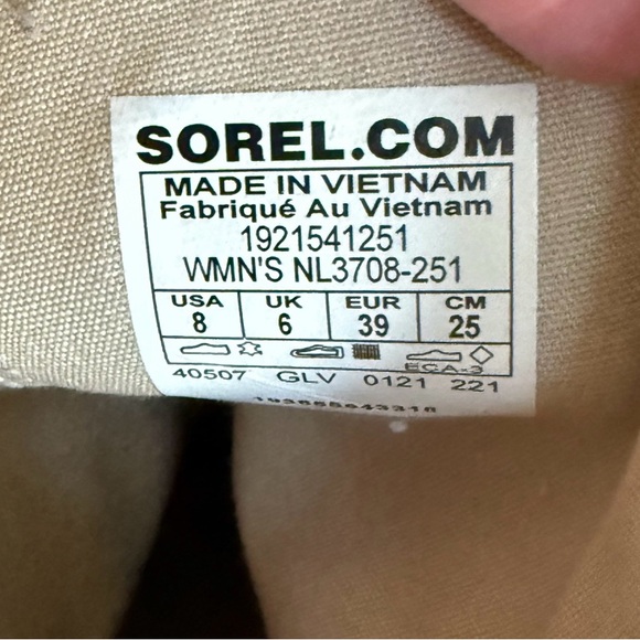 Sorel Women's Cate Buckle Camel Brown Suede Ankle Boots w Block Heel. Size 8! - Picture 10 of 10